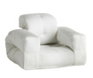Разтегателен фотьойл за екстериор Hippo Out White 90x200 см