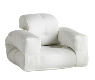 Разтегателен фотьойл за екстериор Hippo Out White 90x200 см