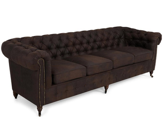 Chesterfield Vintage Brown Négyszemélyes kanapé