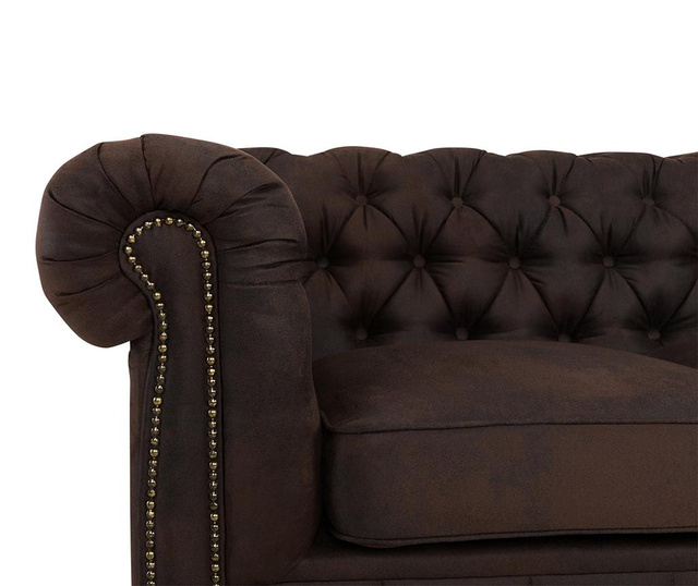 Chesterfield Vintage Brown Négyszemélyes kanapé