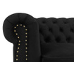 Chesterfield Black Háromszemélyes kanapé