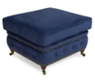 Табуретка за крака Chesterfield Petrol Blue