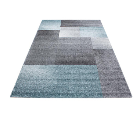 Covor Ayyildiz Carpet, Lucca Puzzle Blue, 80x150 cm, albastru