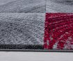 Plus Waved Squares Red Szőnyeg 160x230 cm