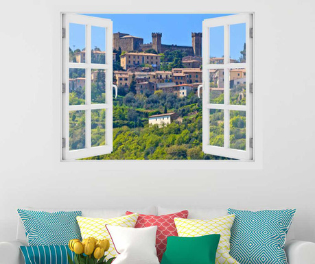 Naklejka 3D Window Toscana Montalcino