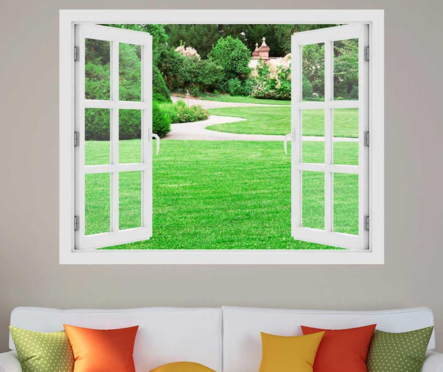 Window Magical Garden 3D Matrica