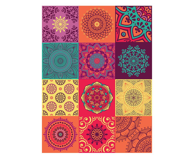 Комплект 24 стикера Mandala Colorful