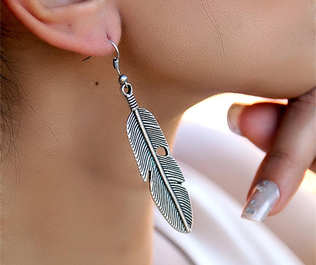 Uhani Boheme Feather