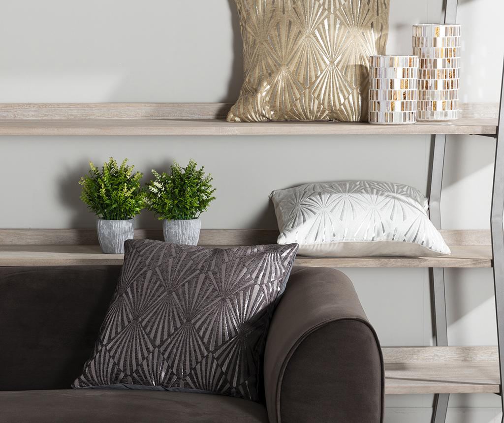Perna decorativa Metallic Glam Silver 45x45 cm - 6