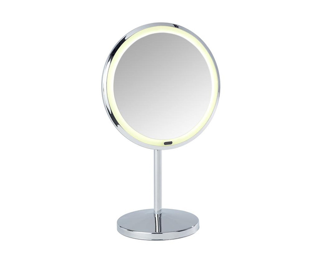 Oglinda cosmetica cu LED Wenko, Onno, otel, 20x14x34 cm
