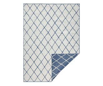 Двулицев килим Twin Malaga Blue Cream 160x230 см