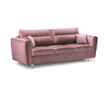 Remy Pink Háromszemélyes kihúzható kanapé