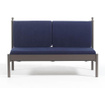 Mitas Brown and Dark Blue Kétszemélyes kültéri kanapé