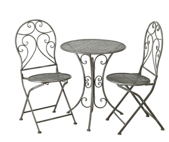 Set - vrtna miza in 2 vrtna stola Rilo