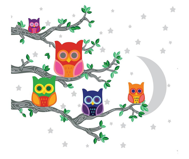 Nalepka Moon Owls