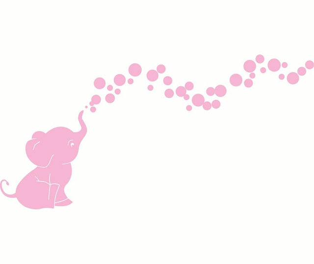 Nalepka Pink Elephant