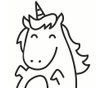 Naljepnica Happy Unicorn
