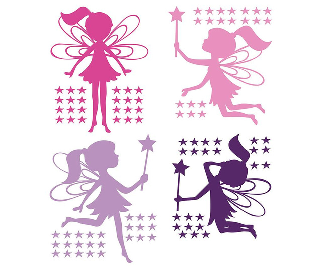Set 4 stickere Fairies