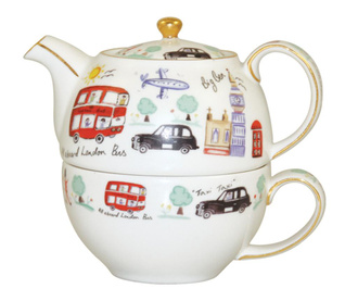 Set čajnika s skodelico London Travel