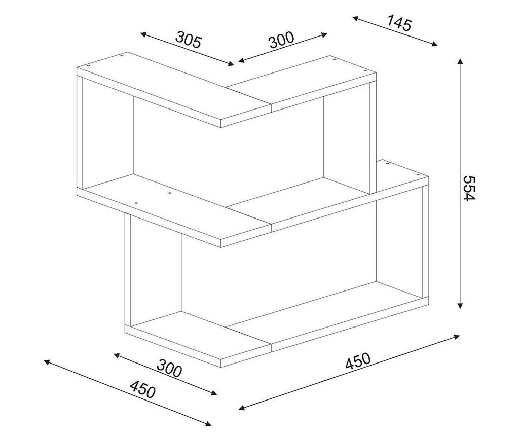 Element polcokkal Bulut fehér - 3