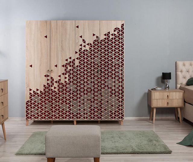 Imaj Mosaic Red Ruhásszekrény