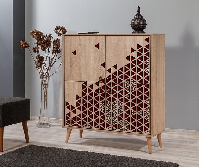 Multilu Mosaic Red Szekrényke
