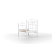 Set kauč trosjed i 2 fotelje za vanjski prostor Hatkus White Fume
