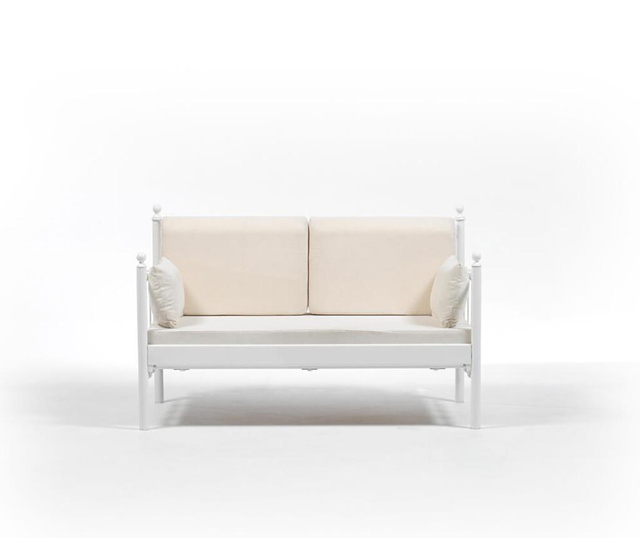 Lalas Old White Beige Kétszemélyes kültéri kanapé és 2 fotel