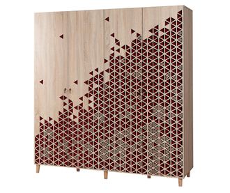 Imaj Mosaic Red Ruhásszekrény