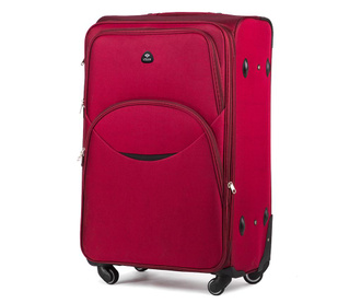 Smile Red Gurulós bőrönd 47 L