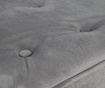 Taburet pentru picioare Kalatzerka, diYana Square Grey, gri, 70x70x44 cm