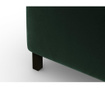 Taburet pentru picioare Kalatzerka, Cristina Velvet Dark Green, verde inchis, 88x88x42 cm