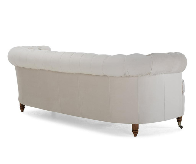 Trosed Chesterfield Curved Beige