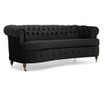 Trosed Chesterfield Curved Black