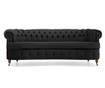 Trosed Chesterfield Curved Black