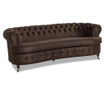 Trosed Chesterfield Curved Vintage Brown