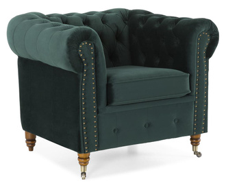 Chesterfield Dark Green Fotel