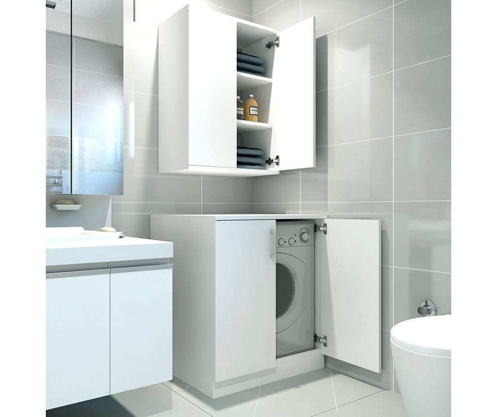 Carson White Hanging Unit and Cabinet Set