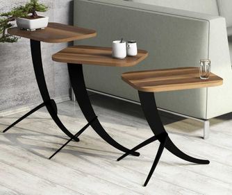 Set 3 mizic Pion Walnut