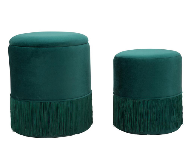 Set 2 taburete Mauro Ferretti, Lines Green, verde