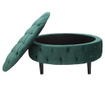 Taburet Mauro Ferretti, Queen Wide Green, verde, 90x90x40 cm