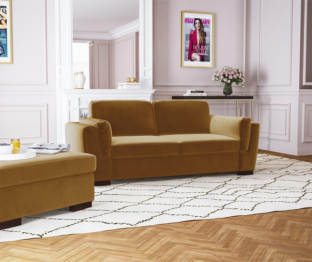 Sofa dvosjed Bree Mustard