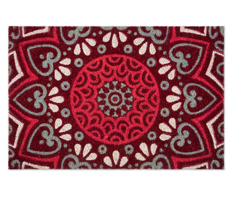 Mandala Red Lábtörlő szőnyeg 40x60 cm