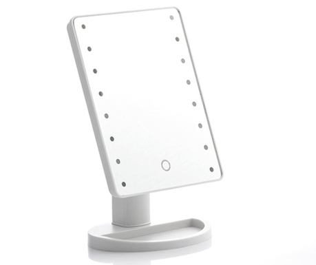Oglinda cosmetica cu LED Innovagoods, Goods Shine, plastic ABS, 17x12x27 cm