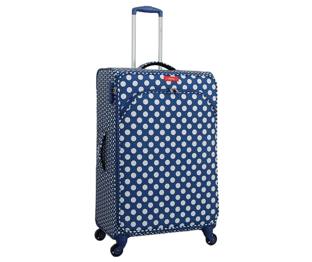 Комплект 3 куфара и несесер за козметика Campanule Blue