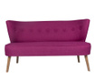 Canapea 2 locuri Ze10 Design, Josephine Purple, mov, 141x73x77 cm