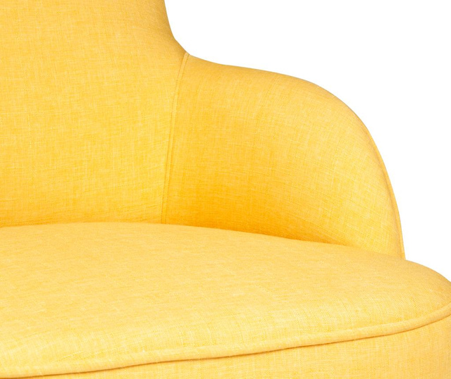 Fotoliu Ze10 Design, Nathanial Yellow, galben, 89x69x107 cm