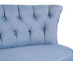 Canapea 2 locuri Ze10 Design, Sophia Indigo Blue, albastru indigo, 140x71x80 cm
