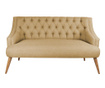 Canapea 2 locuri Ze10 Design, Penelope Light Brown, maro deschis, 140x74x80 cm