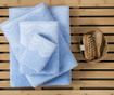 Kopalniška brisača Leron Blue 50x90 cm